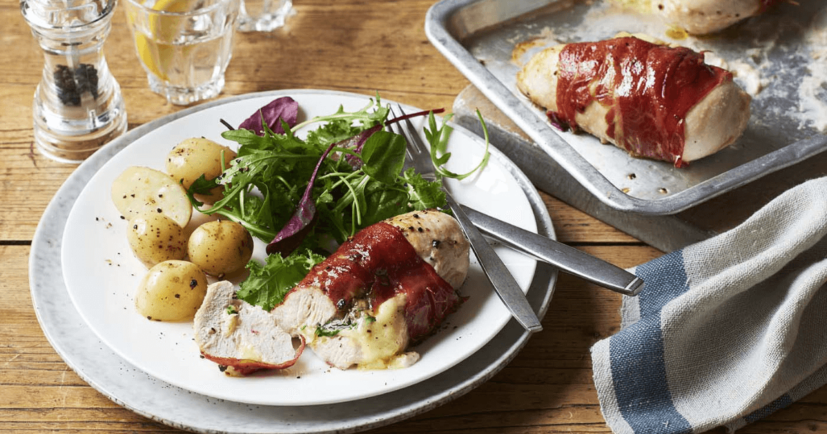 Chicken Wrapped in Parma Ham